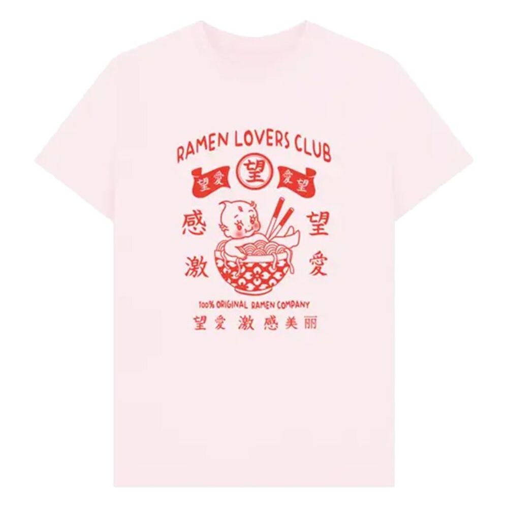 TORC Unisex Adult Ramen Lovers Club Baby T-Shirt / Pink